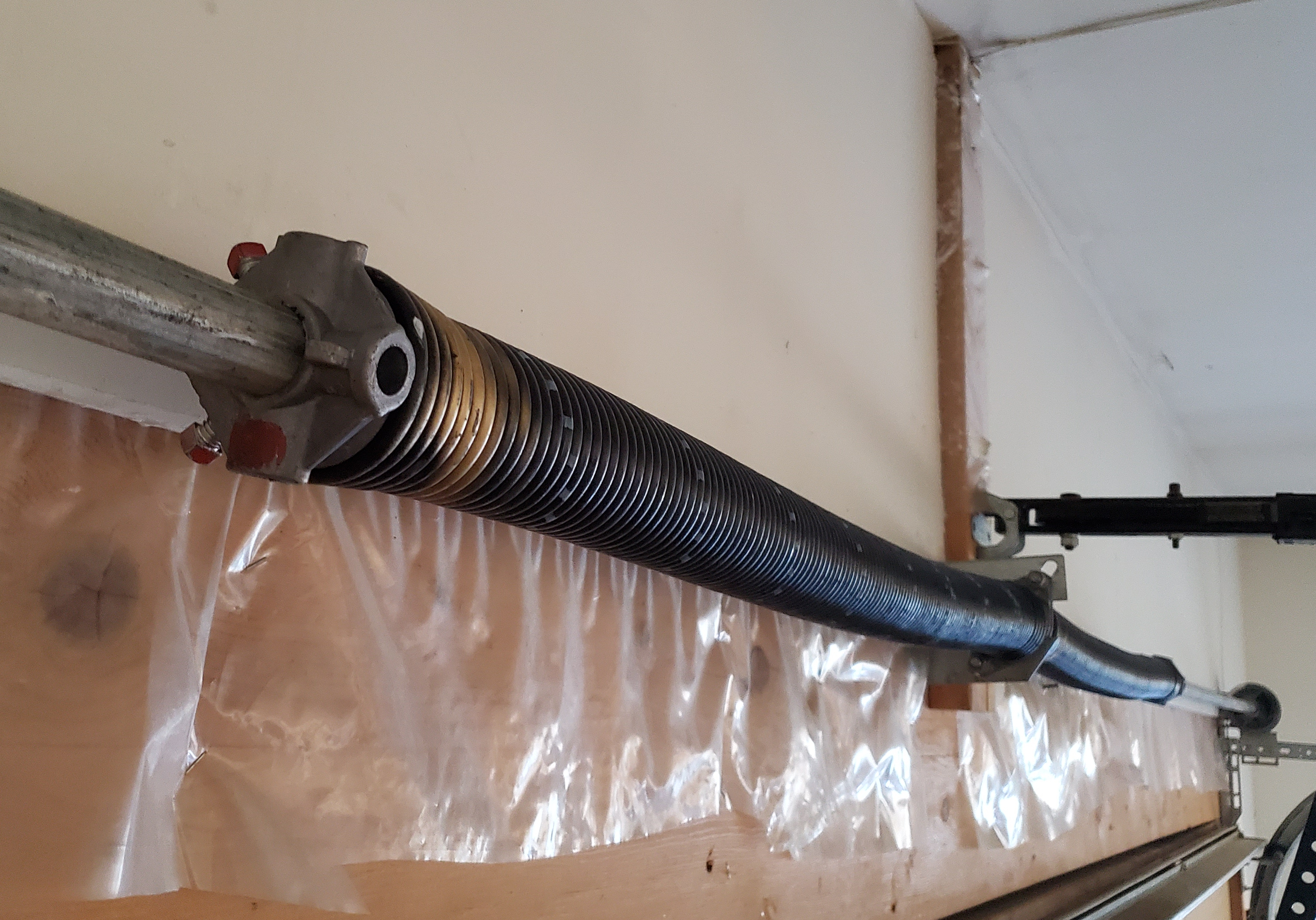 Torsion Spring Assembled and Installed