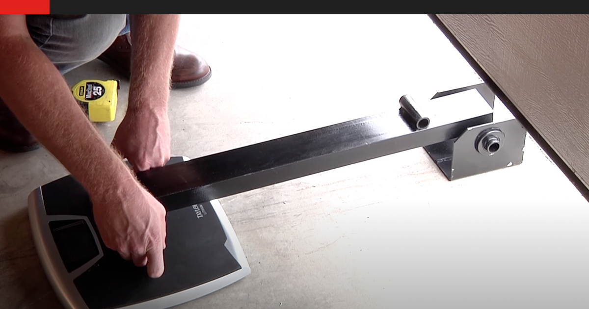 How to weigh a garage door