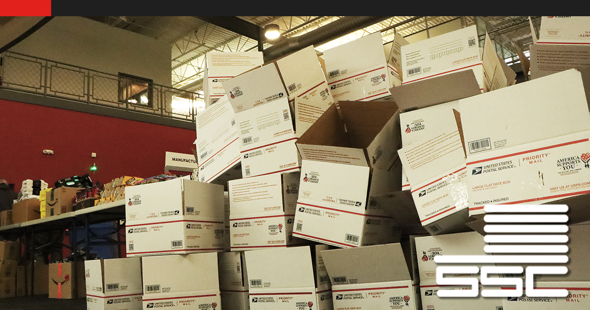 SSC Created Holiday Boxes for those serving in the military.