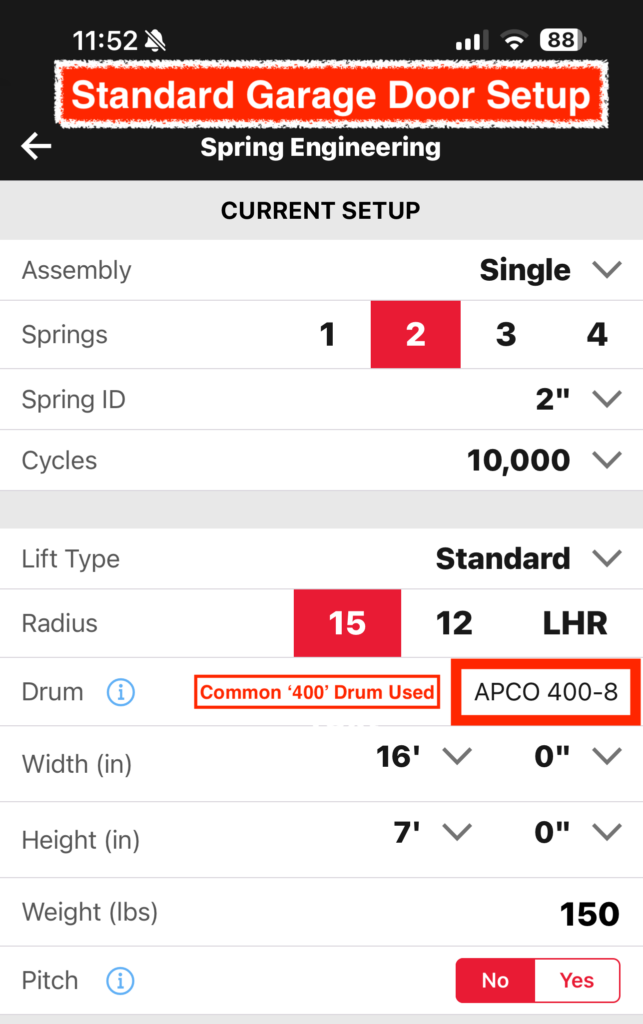 SSC Spring Engineering App 400 Drum Example