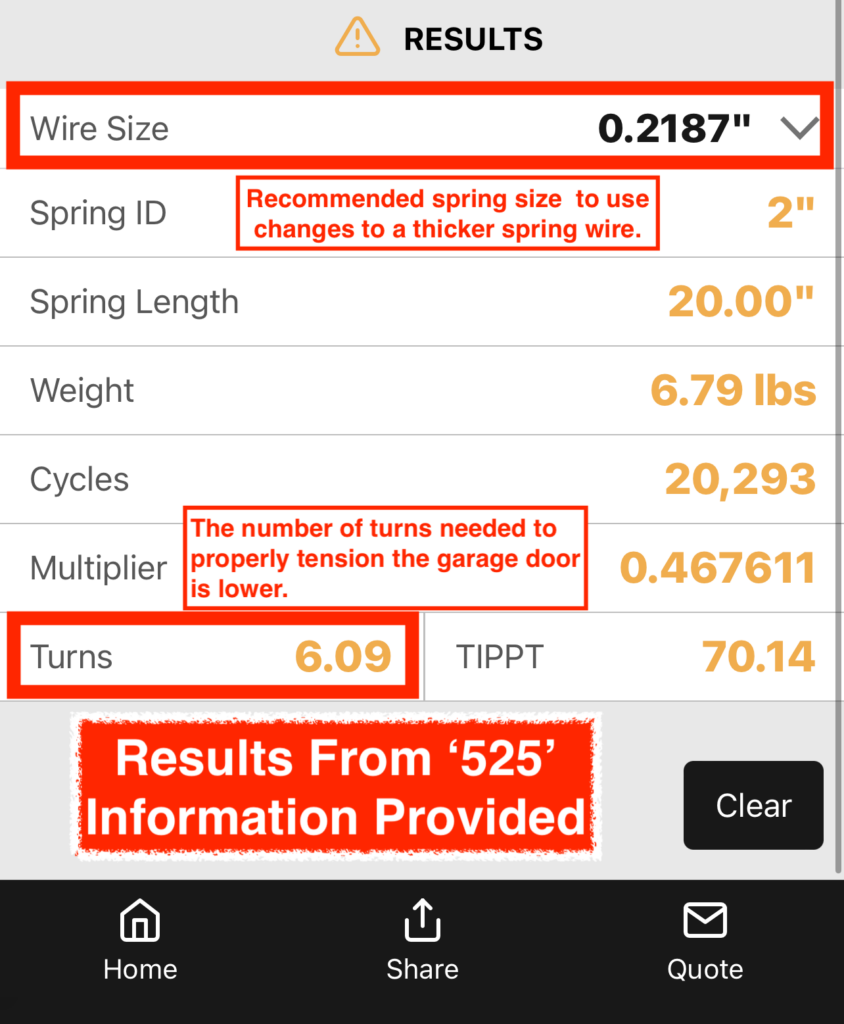 SSC Spring Engineering App 525 Drum Results Example