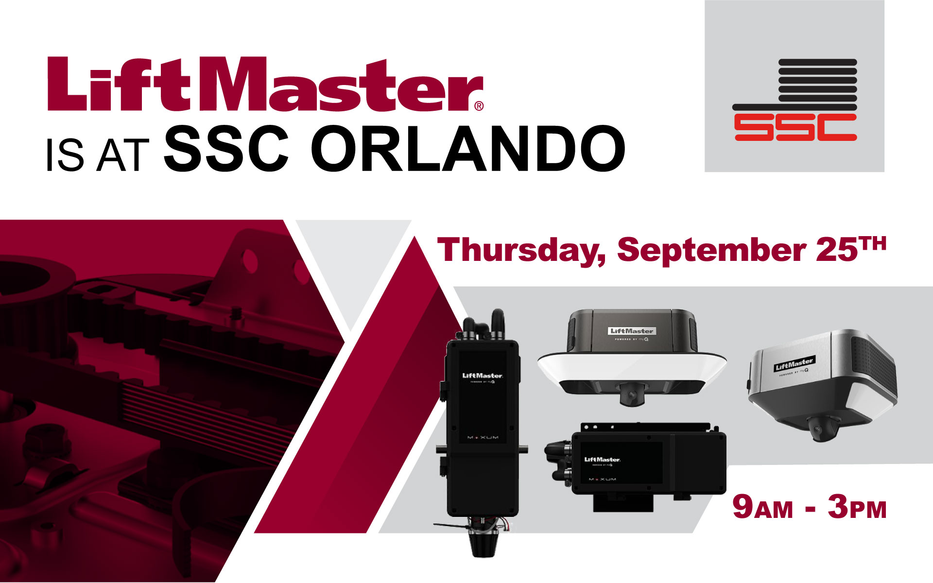 SSC Orlando LiftMaster Table Top Event September 25